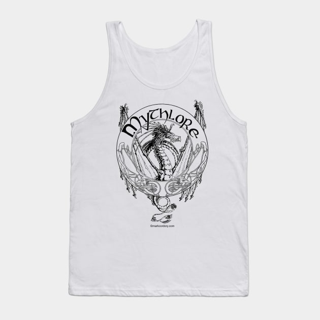 Mythlore Dragon Black Tank Top by SALVAGED Ware